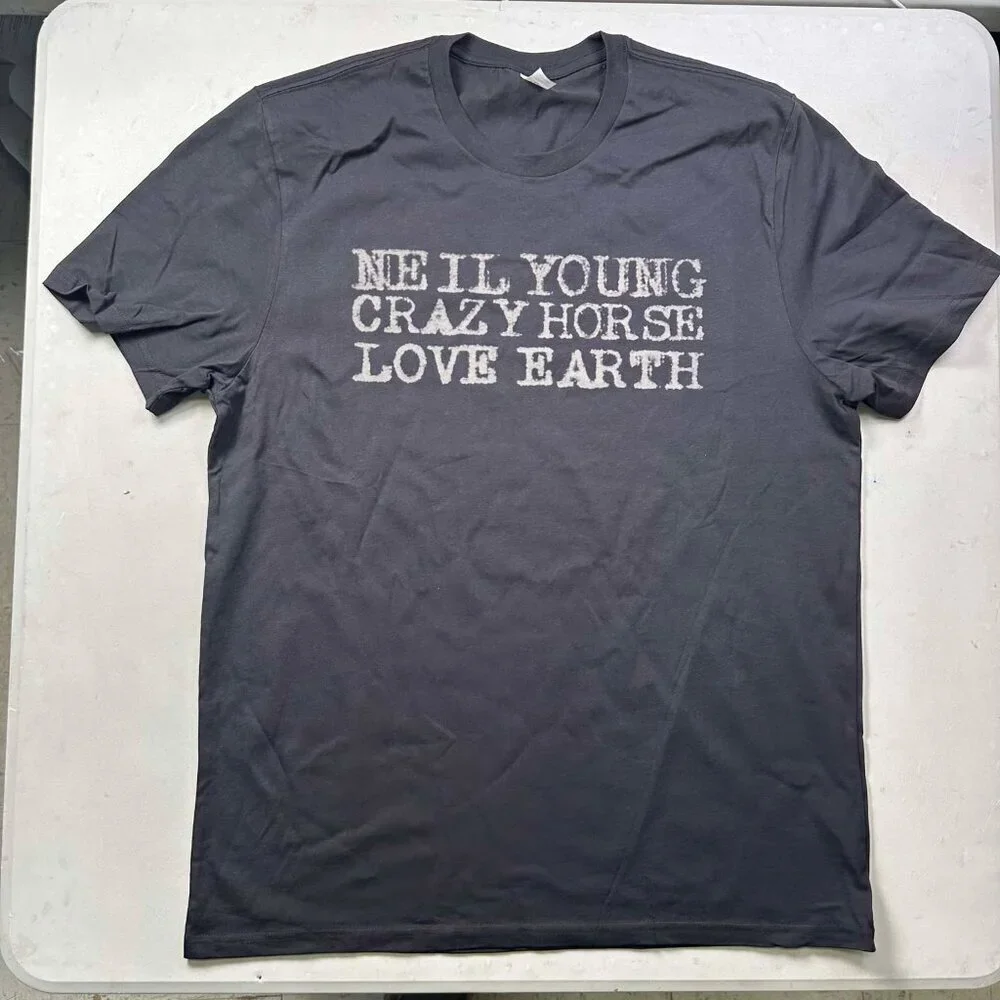Neil Young 2024 Love Earth Tour T-Shirt Dateback Official Concert Merch